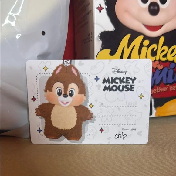 Confirmed -Chip. Disney Mickey Mouse - Chip Keychain Labubu - Picture 4 of 8